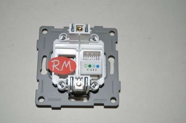 Base empotrar toma teléfono Onlex blanco 23854