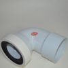 Manguito WC curvo hembra 80 a 100 mm