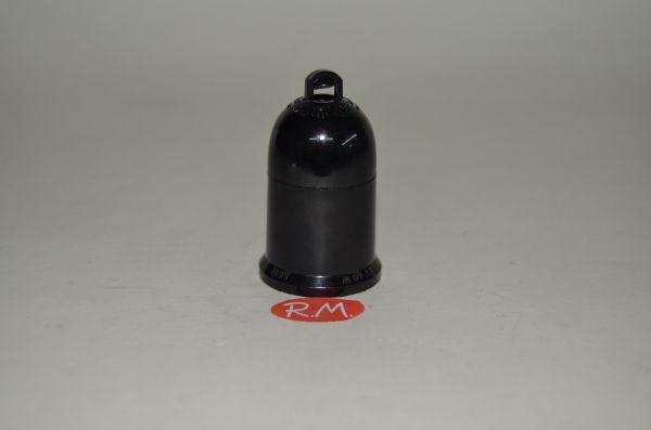Portalámparas E-27 plástico negro