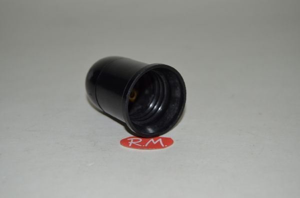 Portalámparas E-27 plástico negro