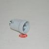 Portalámparas E-27 cerámico blanco enganche 10/100