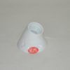 Portalámparas E-27 zócalo curvo blanco