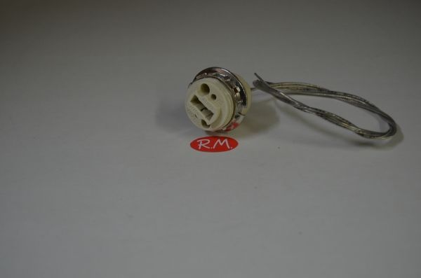 Portalámparas bombilla G9 con arandela Ø 27 mm