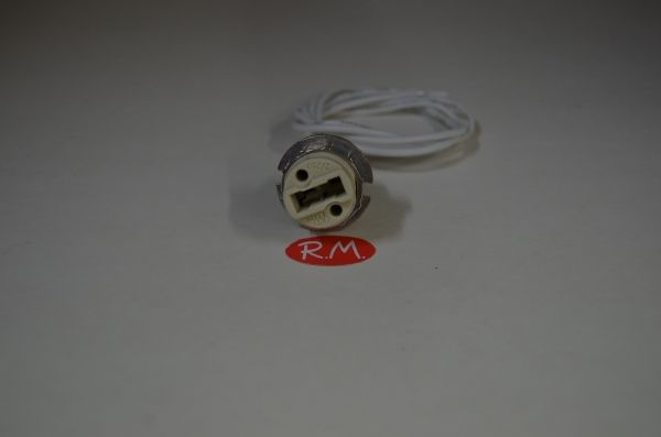 Portalámparas bombilla G9 con arandela Ø 21 mm