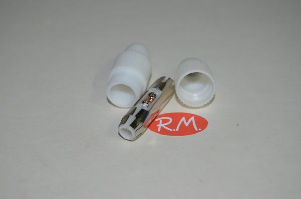 Empalmador recto cable antena coaxial RG6