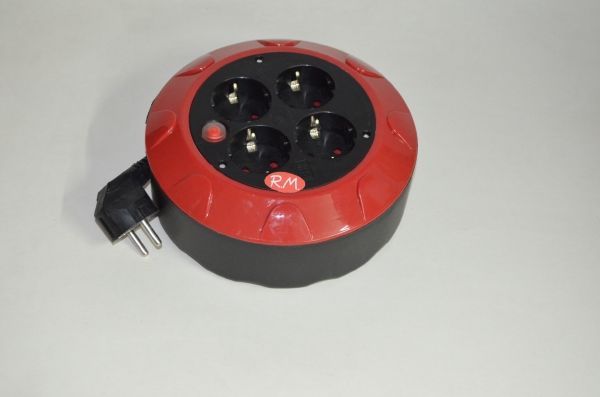 Enrollacables eléctrico 5 metros 4 tomas TTL 10/16A 3x1mm
