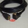 Prolongador 3 metros de cable HDMI 90° 180° negro