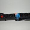 Base 6 tomas TTL negra con interruptor y cable 1.5 metros