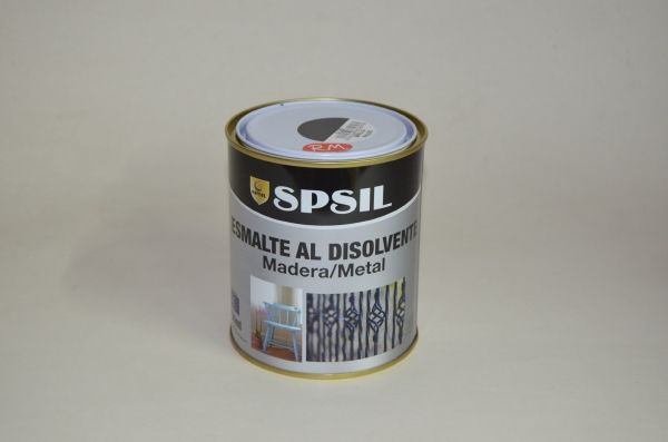 Bote 750ml pintura esmalte negro brillo