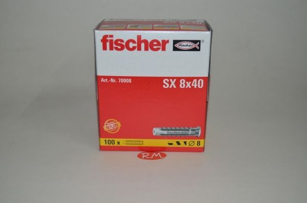 Taco Fischer de expansión SX 8 caja 100 unidades