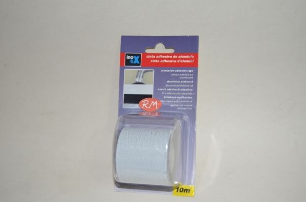 Cinta aluminio adhesiva blanca 10 metros 50 mm