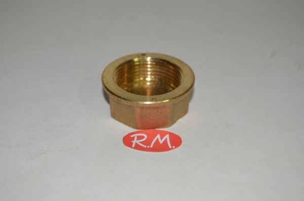 Tapón ciego latón rosca H 7/8 contador de gas