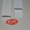 Canaleta adhesiva blanca 10 x 20 mm tira de 2 metros