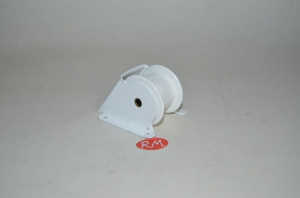 Polea con cojinete persiana rodillo plástico blanco 69 x 53 mm - Imagen 2
