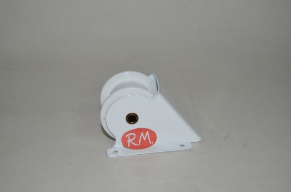 Polea con cojinete persiana rodillo plástico blanco 69 x 53 mm
