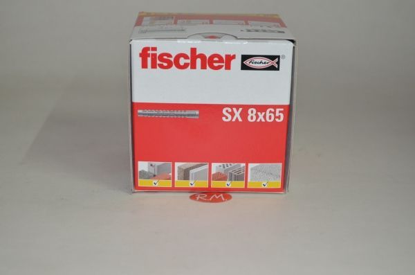 Taco Fischer de expansión SX 8x65 caja 50 unidades