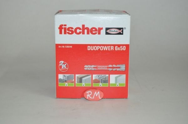 Fischer caja 100 tacos duopower 6 x 50 Largo