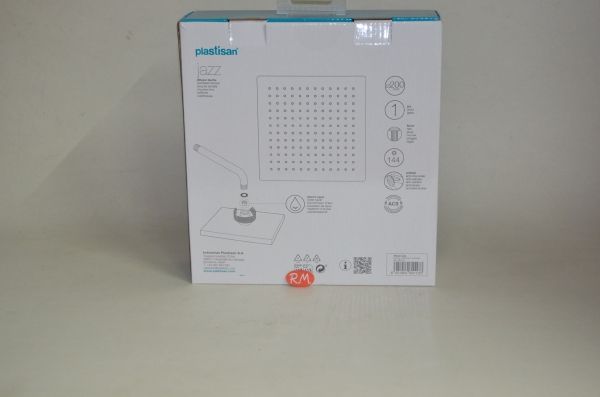 Plastisan rociador ducha cuadrado 200 mm cromado - Imagen 2