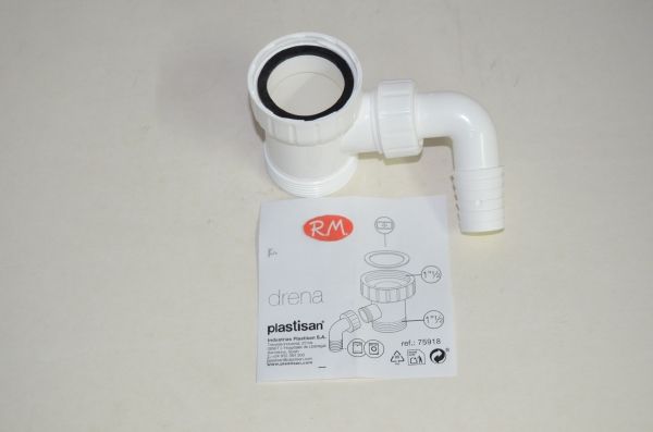 Conexión lavavajillas bajo fregadero 1" 1/2 Plastisan