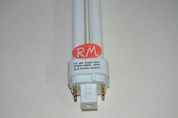 Bombilla bajo consumo PL G-24Q3 26W 6400K - Imagen 2