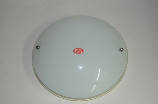 Plafón redondo cristal opal de techo 1 x E-27
