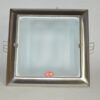 Downlight 2 x 25 W E-27 Niquel cuadrado 225 mm