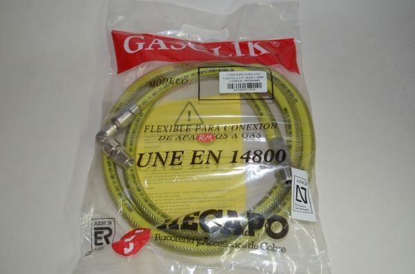 Tubo gas natural presinox M - M 1/2 2000 mm