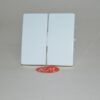 Tecla Doble Simon 82 82026-30 blanco nieve