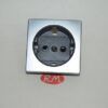 Tapa base de enchufe schuko Simon 82 82041-33 aluminio