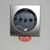 Tapa base de enchufe schuko Simon 82 82041-34 cava