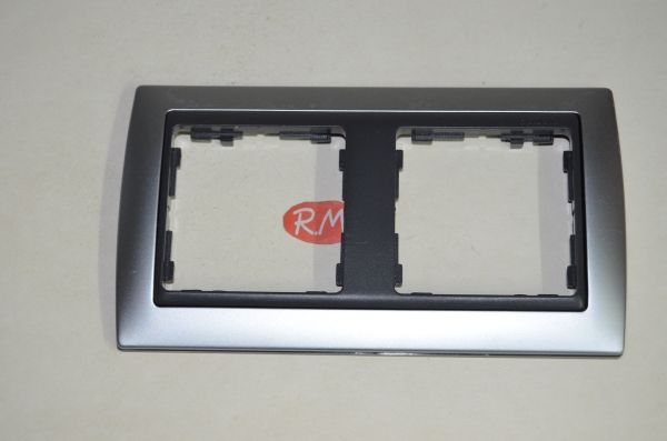 Marco 2 elementos Simon 82 82824-33 aluminio