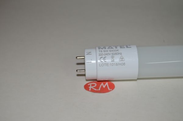 Tubo fluorescente led con cebador T8 9W 6400K - Imagen 3