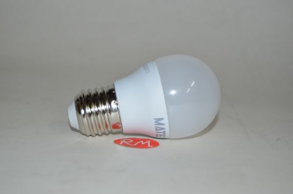 Bombilla led esférica E27 7W 6400K