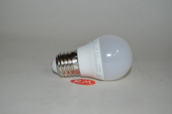 Bombilla led esférica E27 7W 2700K