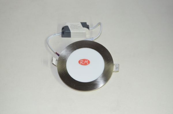 Downlight led empotrar redondo plata 6W 4000K