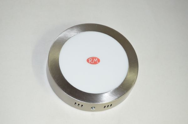 Downlight led superficie redondo plata 12W 4000K