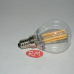 Bombilla led esférica filamento E14 4W 2700K