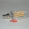 Bombilla led vela filamento E14 4W 2700K