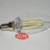 Bombilla led vela filamento E14 4W 6400K