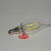 Bombilla led vela flama filamento E14 4W 6400K