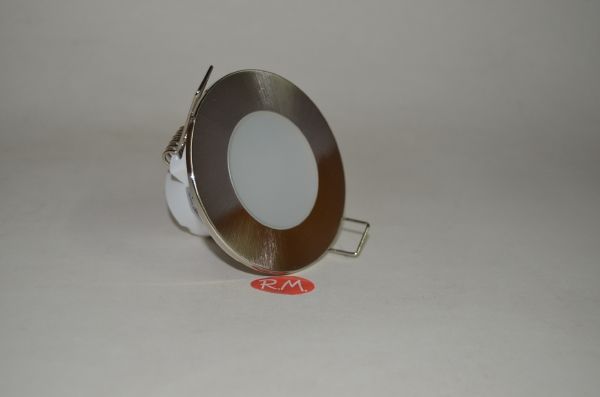 Aro led fijo empotrar redondo niquel 5W 6400K