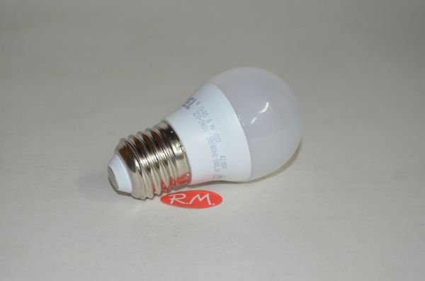 Bombilla led esférica E27 6W 4200K