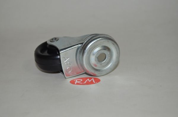 Rueda polipropileno negro Ø 40 mm 15kg 1 agujero - Imagen 2