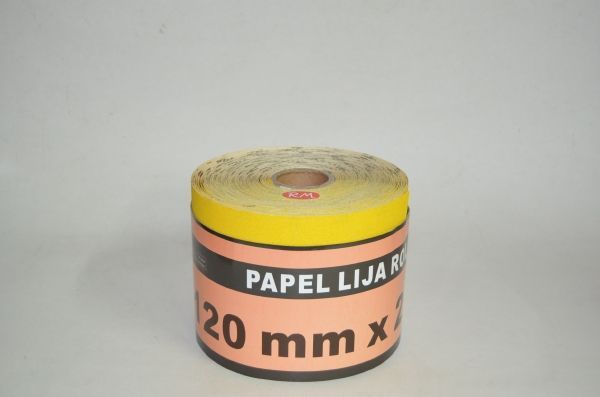 Papel de lija 120 mm grano 100 a metros