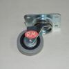 Rueda goma gris Ø 50 mm 22kg con pletina 4 agujero