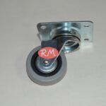 Rueda goma gris Ø 50 mm 22kg con pletina 4 agujero