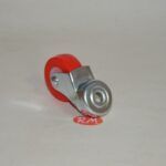 Alternative view of Rueda poliuretano roja Ø 40 mm 30kg 1 agujero