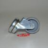 Rueda polyamida gris Ø 30 mm 15kg 1 agujero