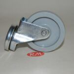 Rueda polyamida gris Ø 60 mm 40kg 1 agujero