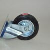 Rueda de goma negra Ø 100 mm 90kg con pletina